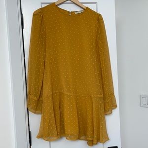 Mustard Flowy Zara Dress